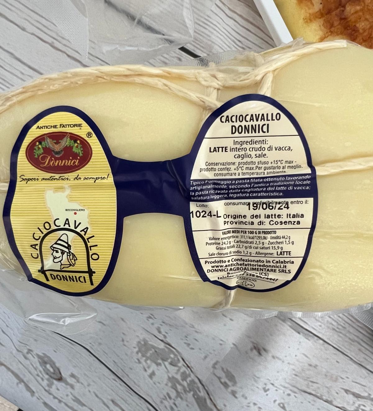 etichetta caciocavallo donnici latte km zero artigianale