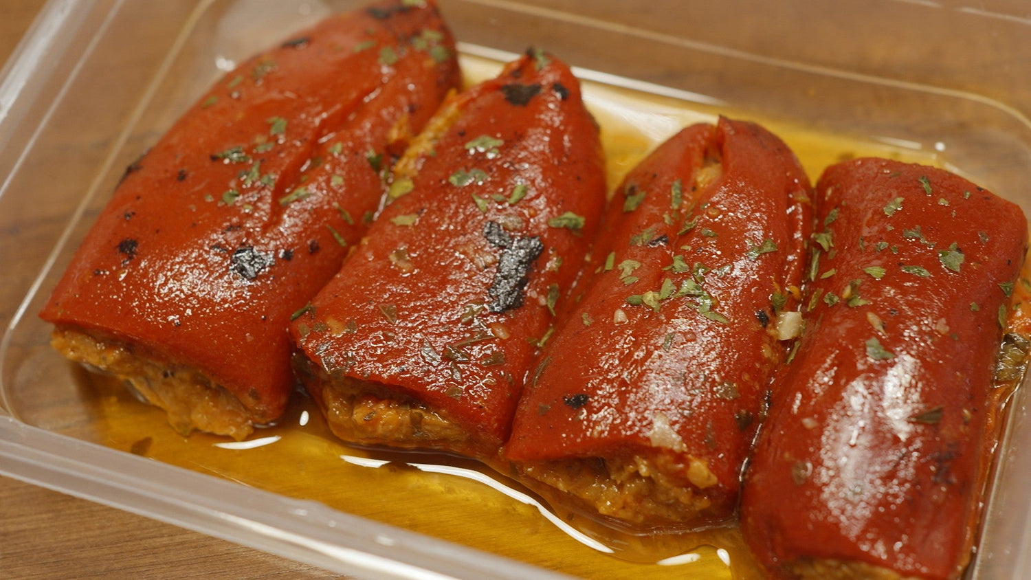 Involtini di Peperoni Nonno Gino 200g con Ripieno Mediterraneo: Il Vero Sapore Calabrese - Nonno Gino