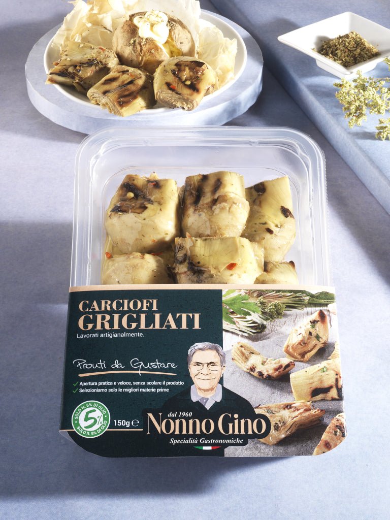 Carciofi Grigliati di Nonno Gino 200g - Selezione Manuale e Lavorazione Artigianale - Nonno Gino