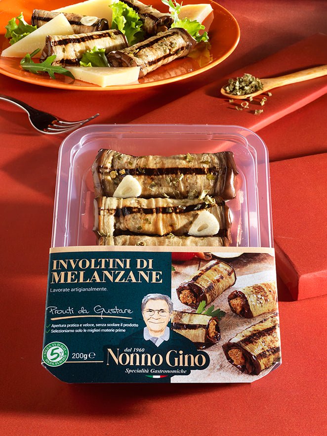 Involtini di Melanzane di Nonno Gino 200g - Autenticità della Cucina Calabrese - Nonno Gino