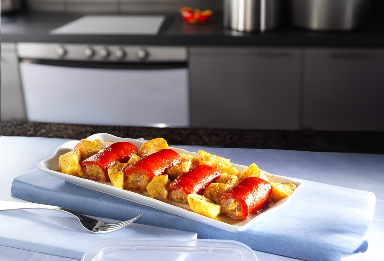 Involtini di Peperoni Nonno Gino 200g con Ripieno Mediterraneo: Il Vero Sapore Calabrese - Nonno Gino