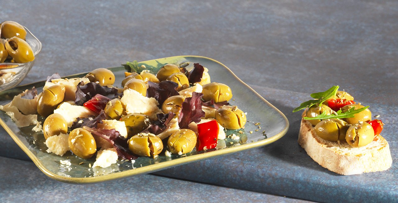 Olive Verdi Schiacciate alla Calabrese Nonno Gino Ricetta Tradizionale dal 1965 - Nonno Gino