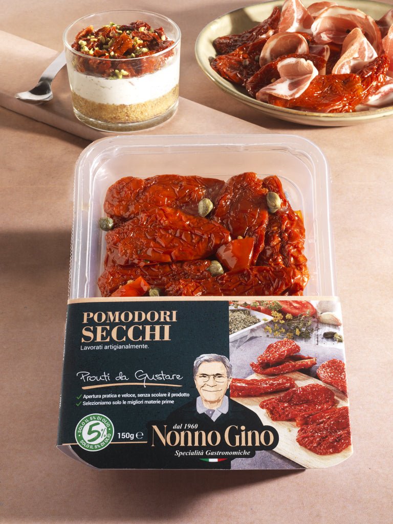 Pomodori Secchi Nonno Gino 200g Artigianalità e Puro Gusto Mediterraneo - Nonno Gino